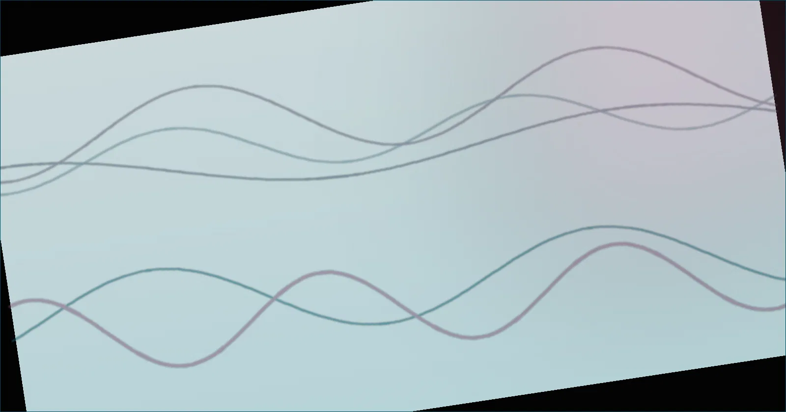 A smooth prediction curve beside scattered random rolls